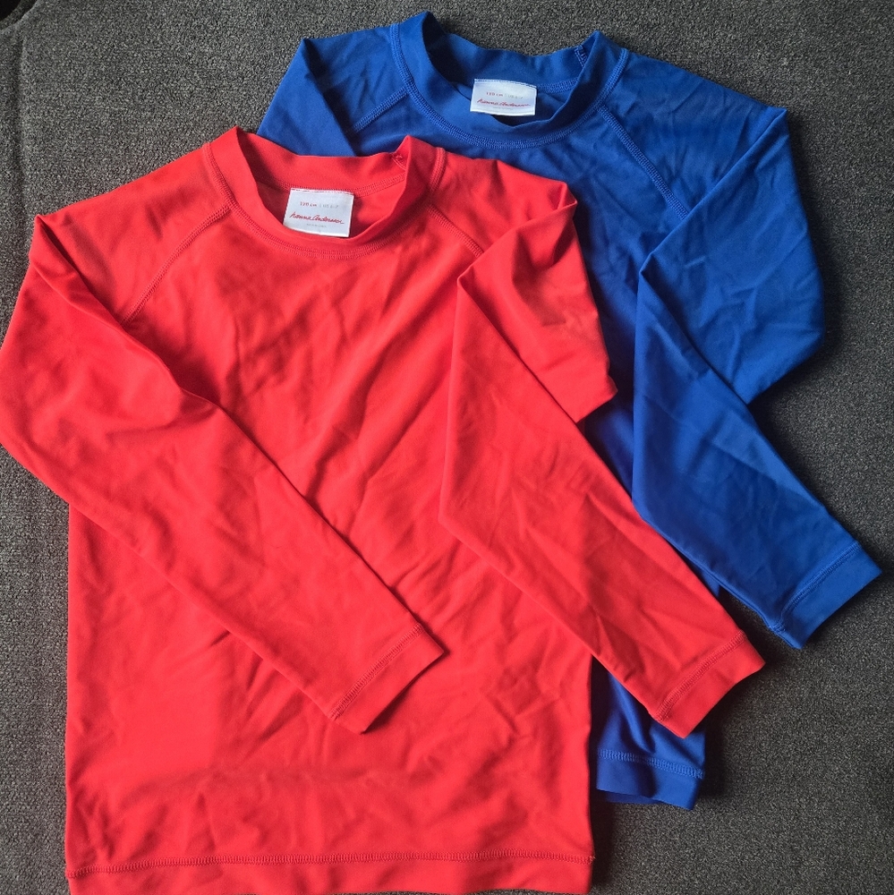 Hanna Andersson Red Blue Rashguard